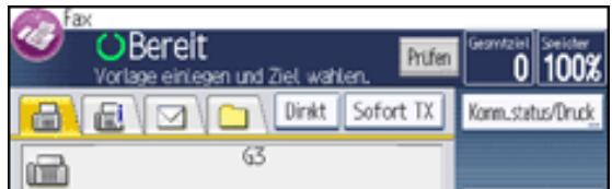 RICOH AFICIO MP301SP - Drucken Sie [Komm.-Status/Druck]. - 1