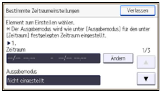 RICOH AFICIO MP301SP - Best. Zeitraumeinstellungen - 1