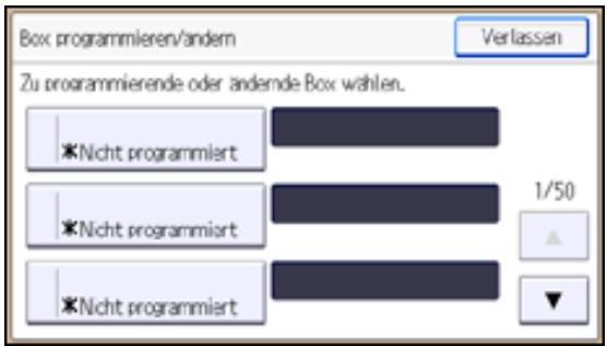 RICOH AFICIO MP301SP - Programmieren/Ändern von Personenlichen Boxen - 1