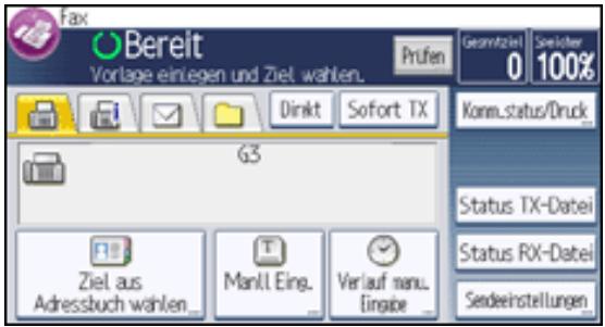 RICOH AFICIO MP301SP - Drucken Sie [Sendeeinstellungen]. - 1