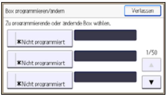 RICOH AFICIO MP301SP - Programmieren/Ändern von Informationsboxen - 1