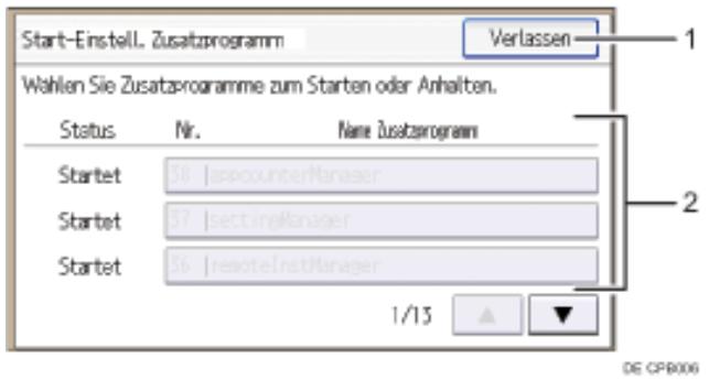 RICOH AFICIO MP301SP - Bildschirm Starteinstellung Zusammenprogramm - 1