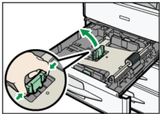 RICOH AFICIO MP301SP - Ändern des Papierformats in Magazin 1 - 2