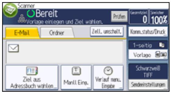 RICOH AFICIO MP301SP - Drucken Sie [Sendeeinstellungen]. - 1