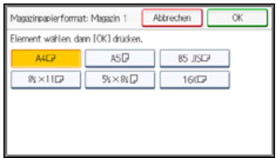 RICOH AFICIO MP301SP - Ändern der Einstellungen für das Papierformat - 2