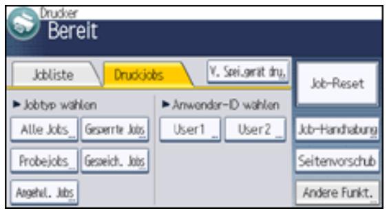 RICOH AFICIO MP301SP - Drucken einer angehaltenen Druckdatei über das Bedienfeld - 3