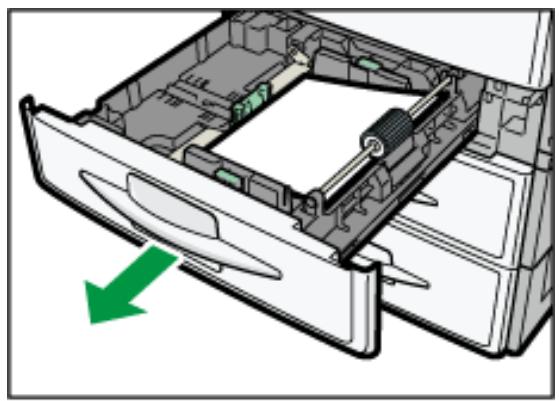 RICOH AFICIO MP301SP - Ändern des Papierformats in Magazin 1 - 1