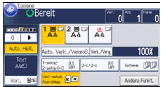 RICOH AFICIO MP301SP - Auswahlen von Kopierpapier - 1