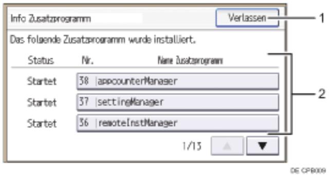 RICOH AFICIO MP301SP - Bildschirm Info Zusatzprogramm - 1