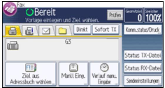 RICOH AFICIO MP301SP - Auswahlen von Zielen aus dem Verlauf - 1
