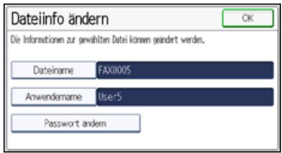 RICOH AFICIO MP301SP - Informationen zu gespeicherten Dokumenten ändern - 2