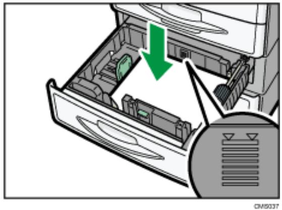 RICOH AFICIO MP301SP - Einlagen von Papier in Magazine 2 und 3 - 6