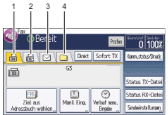 RICOH AFICIO MP301SP - Auswahl der Übertragungsart - 1