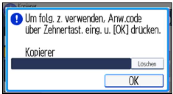RICOH AFICIO MP301SP - Anwendercode-Authentifizierung über das Bedienfeld - 1