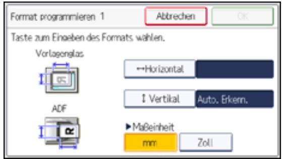 RICOH AFICIO MP301SP - Scanformat programmieren/ändern - 1