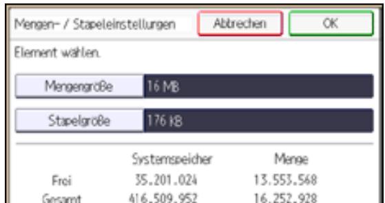 RICOH AFICIO MP301SP - Mengen-/Stapeleinstellungen über das Bedienfeld - 2