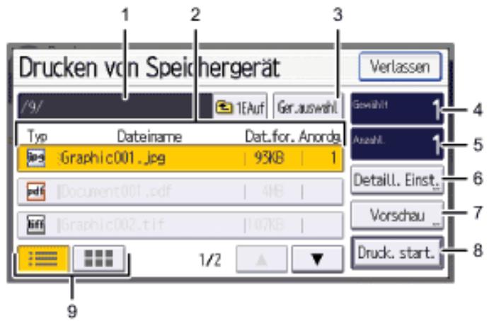 RICOH AFICIO MP301SP - Bildschirm für den Direktdruck - 1