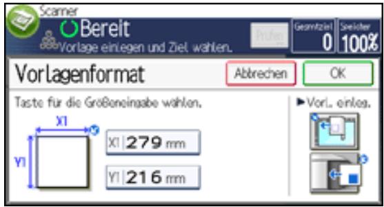 RICOH AFICIO MP301SP - So messen Sie Formate - 2
