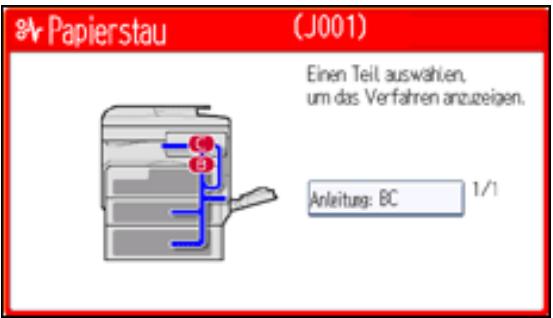 RICOH AFICIO MP301SP - Gestautes Papier entfernen - 2