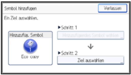 RICOH AFICIO MP301SP - Drucken Sie [Ziel auswahlen]. - 1
