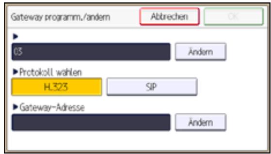RICOH AFICIO MP301SP - Gateway programm./ändern - 2