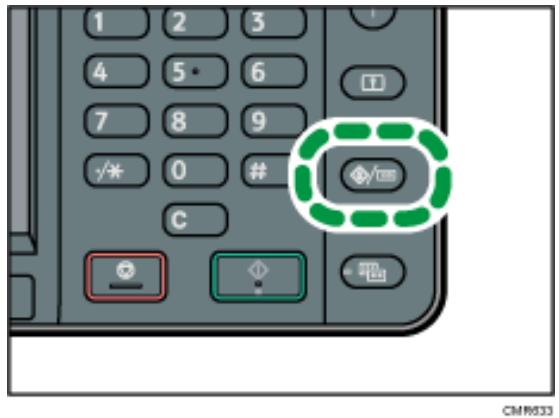 RICOH AFICIO MP301SP - Konfigurieren der Umschlagseinstellungen über das Bedienfeld - 1