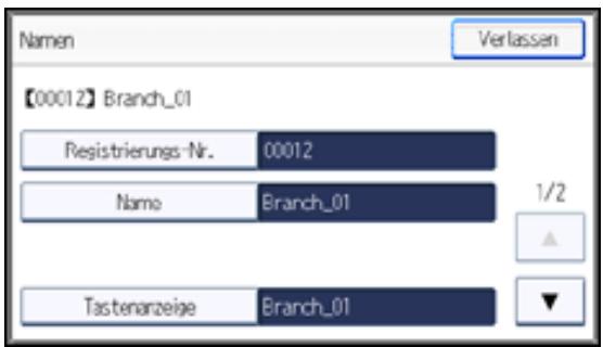 RICOH AFICIO MP301SP - Ändern eines Gruppennamen - 1