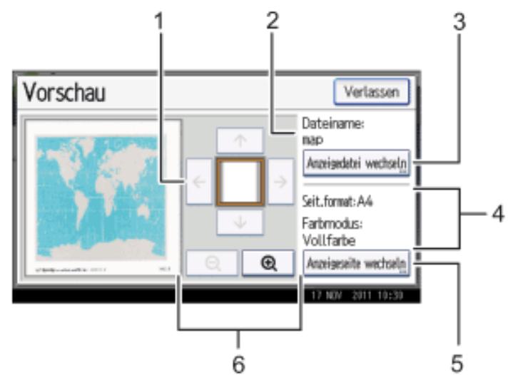 RICOH AFICIO MP301SP - Vorschaufenster für gespeicherte Dateien - 1