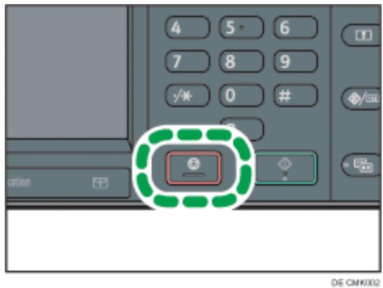 RICOH AFICIO MP301SP - Abbrechen einer Übertragung, während die Vorlage gescannot wird - 1