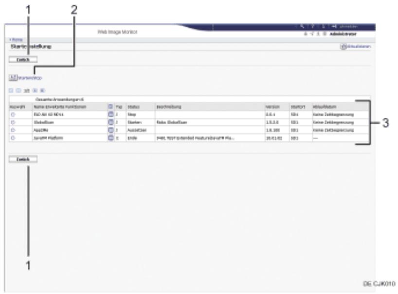 RICOH AFICIO MP301SP - Bildschirm "Systemstart-Einst." im Web Image Monitor - 1