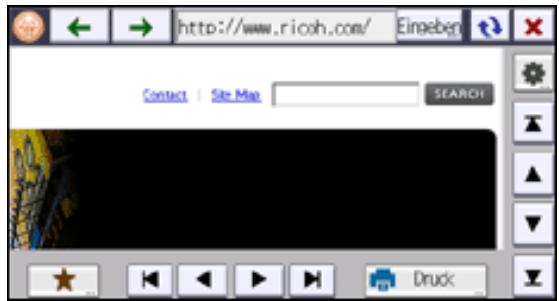 RICOH AFICIO MP301SP - Auf die als Favoriten registrierten Webseiten zugreifen - 1