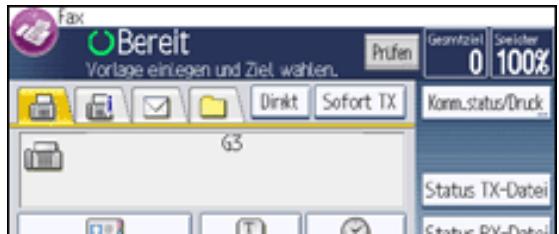 RICOH AFICIO MP301SP - Bestimmen eines IP-Faxzieles durch manuelle Eingabe - 2