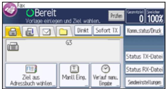 RICOH AFICIO MP301SP - Drucken Sie [Sendeeinstellungen]. - 1