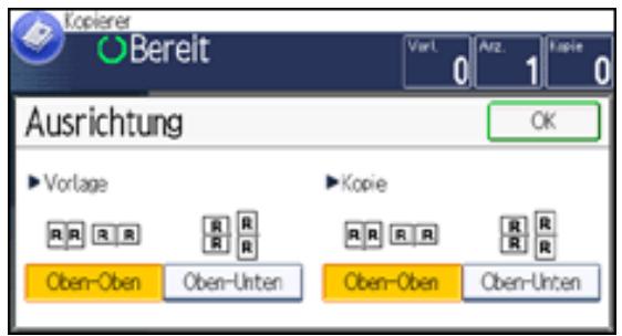 RICOH AFICIO MP301SP - Angabe der Vorlagen- und Kopieausrichtung - 3