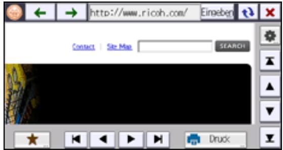 RICOH AFICIO MP301SP - Die Webseite festlegen, die zuerst angezeigt wird - 1