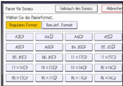 RICOH AFICIO MP6002 - Kopieren auf Standardpapierformat über den Bypass - 1