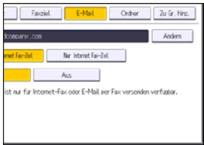 RICOH AFICIO MP6002 - Ändern eines E-Mail-Ziels - 1