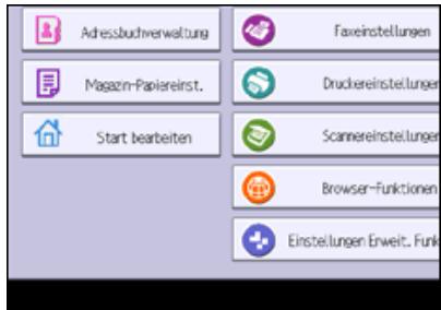 RICOH AFICIO MP6002 - Symbole zum [Start]-Bildschirm mit Anwenderprogramm hinzufugen - 2