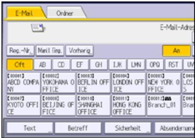 RICOH AFICIO MP6002 - Ein Ziel aus der,Liste auswahlen - 1