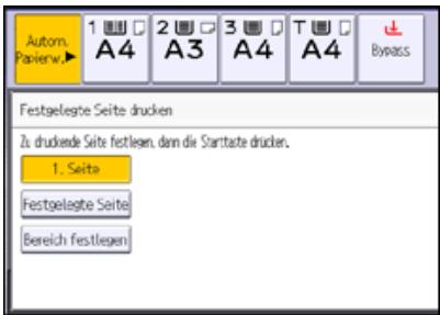 RICOH AFICIO MP6002 - Legen Sie die Seite fest, die gedruckt werden soll. - 1