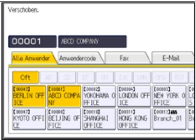 RICOH AFICIO MP6002 - Ändern der Reihenfolge gespeicherter Namen - 5