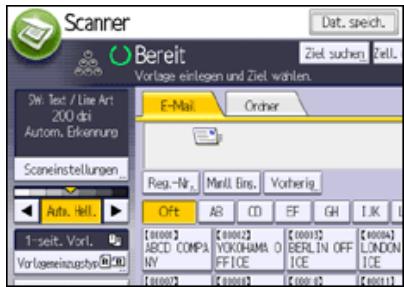 RICOH AFICIO MP6002 - Das Adressbuch des Geräts nach dem Ziel durchsuchen und diesen auswahlen - 2