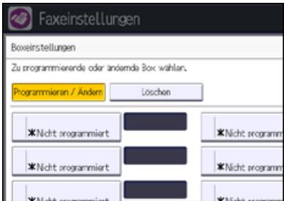 RICOH AFICIO MP6002 - Programmieren/Ändern von Personenlichen Boxen - 1