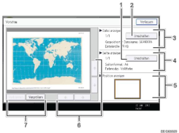 RICOH AFICIO MP6002 - Vorschaufenster für gespeicherte Dateien - 2