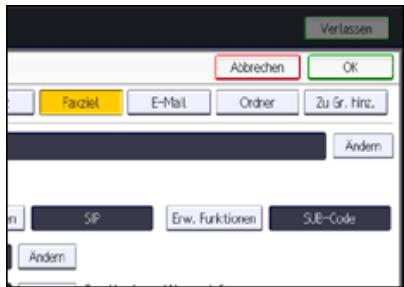 RICOH AFICIO MP7502 - Ändern eines registrierten IP-Faxziels - 1