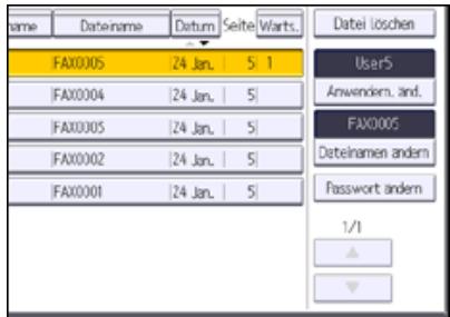 RICOH AFICIO MP7502 - Informationen zu gespeicherten Dokumenten ändern - 3
