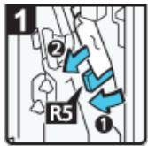 RICOH AFICIO MP7502 - Wenn R5 - R7 im Fall von Booklet Finisher SR4070 angezeigt wird - 1