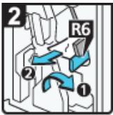 RICOH AFICIO MP7502 - Wenn R5 - R7 im Fall von Booklet Finisher SR4070 angezeigt wird - 2