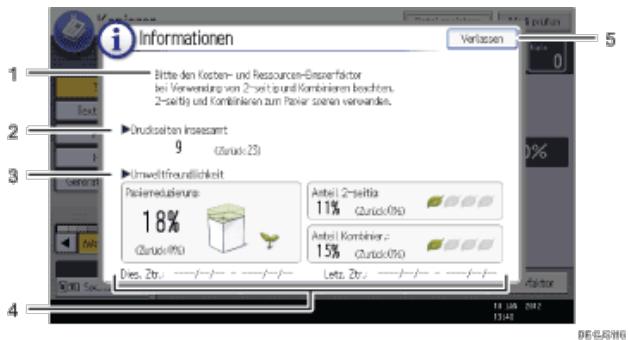 RICOH AFICIO MP7502 - Verwendendes Bildschirms [Informationen] - 2