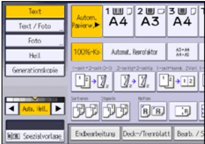 RICOH AFICIO MP7502 - Kombination automatische und manuelle Bildhelligkeit - 1
